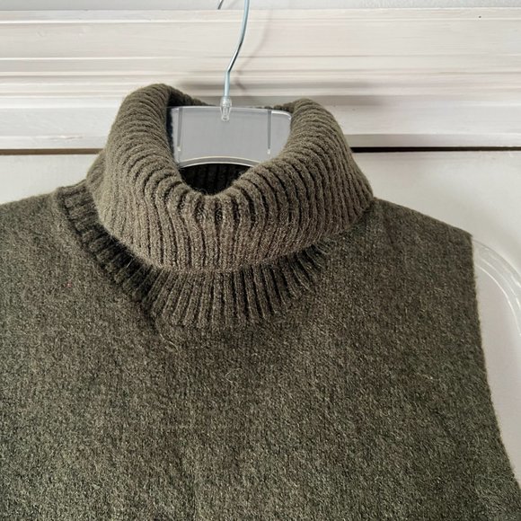 NWOT! Cynthia Rowley Dark Green Cowlneck Tunic Sweater - Size M - Picture 2 of 4